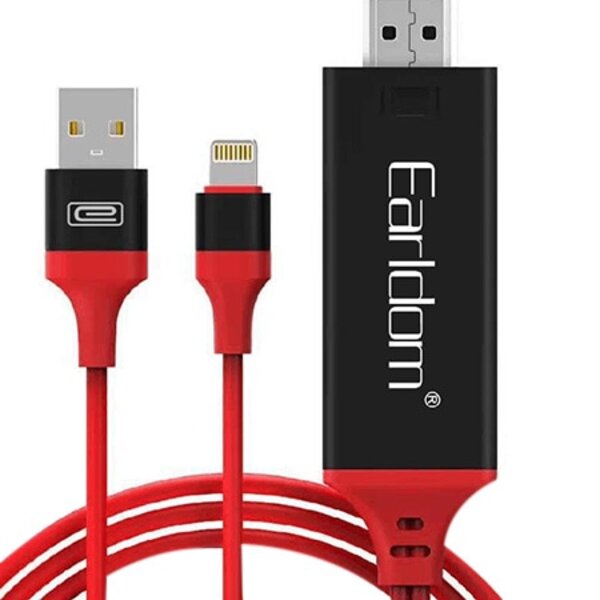 كابل ايرلدوم 8 بين لمحول أحمر HDMI USB